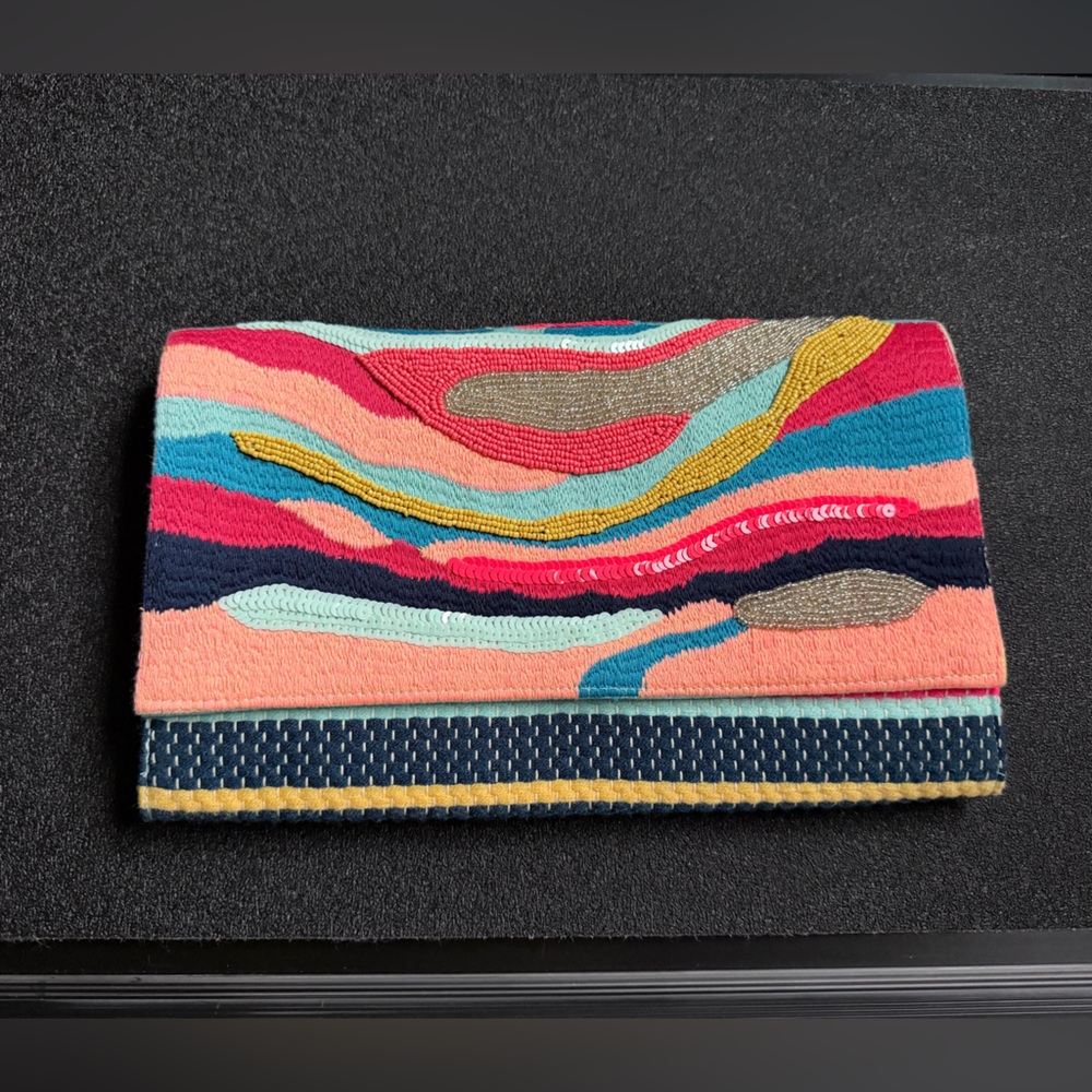 America & Beyond Daphne embellished clutch